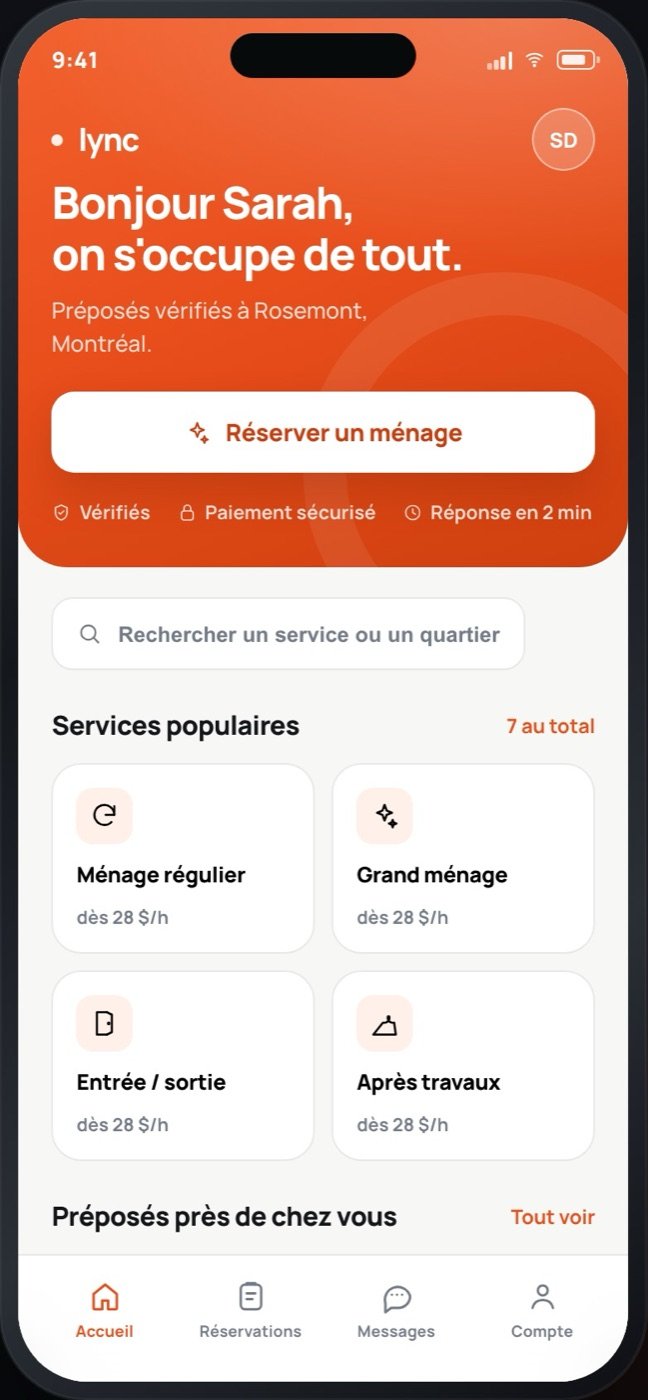 Aperçu de l'application Lync — démo interactive